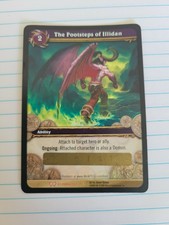 World Of Warcraft WoW TCG The Footsteps of Illidan Unscratched Loot Card
