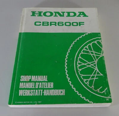 Manual De Taller Honda CBR 600 F Tipo PC 19 Año 1987 - Imagen 1 de 4