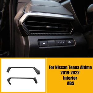 For Nissan Teana Altima 19-2022 Matte Carbon Fiber Console Air Outlet Vent Trim - Imagen 1 de 5