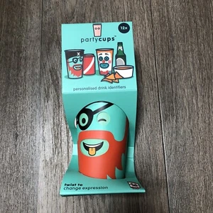 Party Cups, 12 Paper Party Cups with a Twist - Luckies of London - Picture 1 of 6