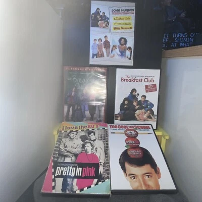 John Hughes DVD Lot Breakfast Club Weird Science Bueller Pretty In Pink 16C SKOW - Image 1 of 4