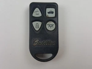 CADILLAC KEY LESS ENTRY REMOTE FOB KEYFOB AUTO 4-BUTTON GRAY SEDAN ALARM USA - Picture 1 of 15