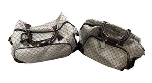 Lote de 2 bolsas de viaje Ralph Lauren con monograma logotipo de equipaje por todas partes conjunto de transporte - Imagen 1 de 20