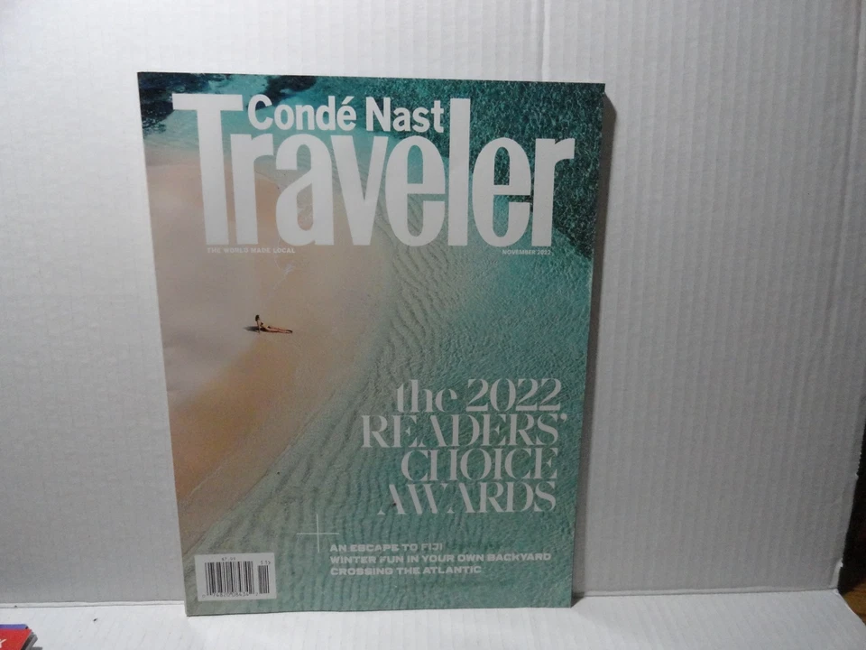 CONDE NAST TRAVELER MAGAZINE - NOVEMBER 2022 READERS CHOICE AWARDS  - NO LABEL - Image 1 of 1