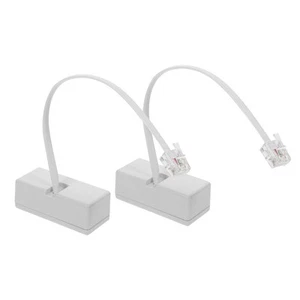 2 szt. Adapter linii telefonicznej Modem podróżny Splitter Kabel Konwerter Kabel - Zdjęcie 1 z 12