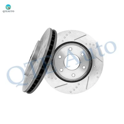 Front Drilled Slotted Brake Disc Rotors 320mm For 2005 Nissan Armada - Image 1 of 4