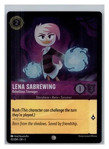 Lena Sabrewing #43/204 Into the Inklands Disney_lorcana HOLO - Picture 1 of 2