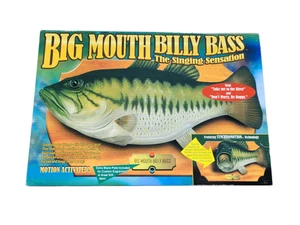 1998 Big Mouth Billy Bass Singing Fish 2 Songs Take Me To The River & Dont Worry - Picture 1 of 14
