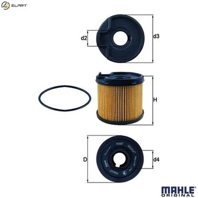 FUEL FILTER KX 87D FOR SUZUKI GRAND/VITARA/XL-7/NOMADE/ESCUDO PEUGEOT 206/SW - Image 1 of 4