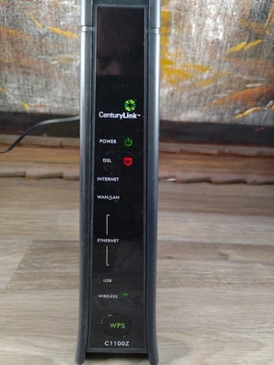 Centurylink ZyXel C1100Z DSL Wireless WiFi Modem Router - Image 1 of 4