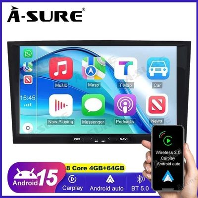 8" 8 Core 64G Android 14 Autoradio GPS Carplay Für Opel Corsa D Astra H Zafira B - Bild 1 von 4