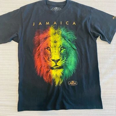 Camiseta para hombre Pier 27 Jamaica Lion gráfica grande Foto 1 de 4