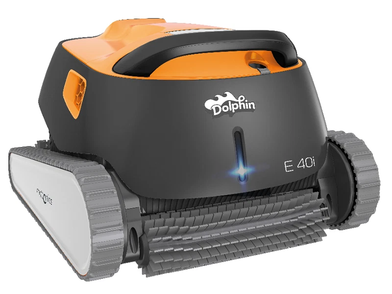 Maytronics DOLPHIN E40i Poolroboter mit App-Steuerung Schwinnbadsauger mit Caddy