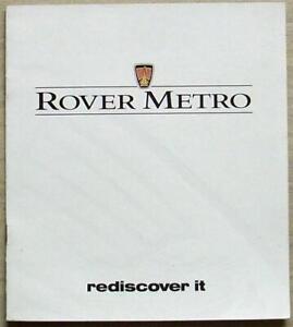 ROVER METRO Car Range Sales Leaflet Brochure For 1993 #4355