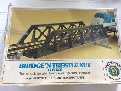 BACHMANN BRIDGE & TRESTLE HO SCALE SET 17 (16 Ps -one Is Missing)KIT #2924 - Image 1 of 3