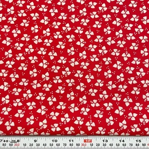 Vintage Valentines Hearts Springs Industries Red Cotton Blend Remnant 13" x 44" - Picture 1 of 2
