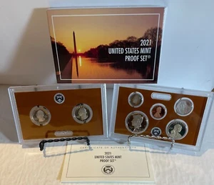 2021 S Annual 7 Coin Proof Set US Mint Original Box & COA Complete - Picture 1 of 1
