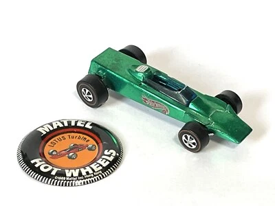 Hot Wheels Redline LOTUS TURBINE Green HK  SWEET !! 1969 - Image 1 of 4