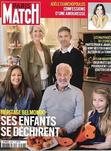 PARIS MATCH n°3938 24/10/2024 Héritage Belmondo/ Adèle Exarchopoulos/ Mbappé - Imagen 1 de 10