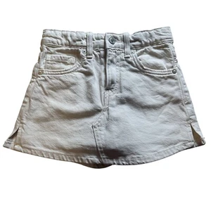 Zara Kids White Denim Skort Shorts Size 8 - Picture 1 of 5