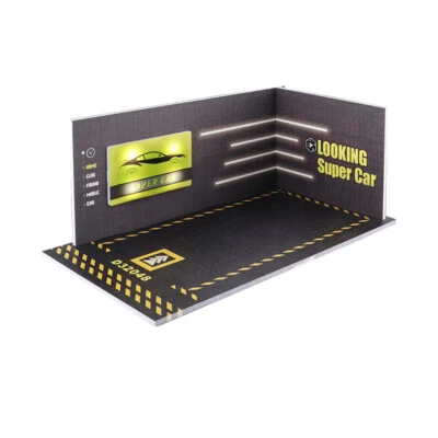 1:32 Scale LED Lighting Garage PVC Parking Lot Scenery Display Case - Image 1 of 2