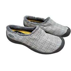 Keen Womens Slip-On Slippers 39.5 US 9 Gray Fleece Lining Comfort Indoor Shoes - Picture 1 of 10