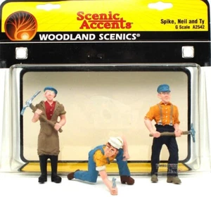 WOODLAND SCENICS TRABAJADORES, SPIKE, NEIL Y TY  REF A2542 - Imagen 1 de 1
