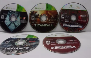 XBox 360 Lot Of 5 Video Games Strangehold, Defiance, Crackdown, Titanfall, Xcom - Picture 1 of 6