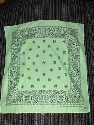 复古 Wamcraft 绿色仿旧手工制作 Pride Bandana 美国  — 第 1/4 张图片