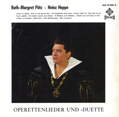 Telefunken SLE-14190 HOPPE PUTZ Songs and Duets LEHAR KALMAN MILLOCKER ZELLER Foto 1 de 3