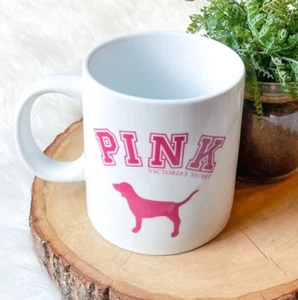 VS PINK Large 20 Ounce Mug Victoria's Secret Dog Logo Coffee Vintage Cup Puppy - Picture 1 of 4