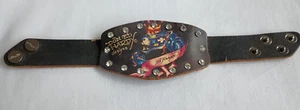 Pulsera Don - Ed Hardy Designs Cuero Joyas Coronado Vendado Gran Gato Azul - Imagen 1 de 8