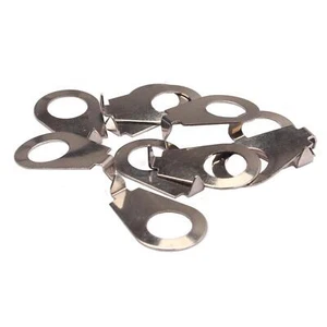 10Pcs Metal Guitar Knob Pointer Plates Indicator Chrome for Gibson Les Paul - Picture 1 of 6