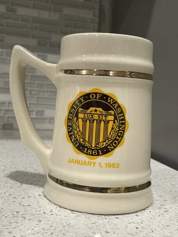 1982 Washington Huskies Rose Bowl Champions Mug Tankard Lewis Bros Cover