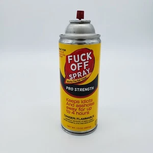 F OFF original Spray Paint can pop art by Nyc street artist PUKE. Logo parody - Picture 1 of 11