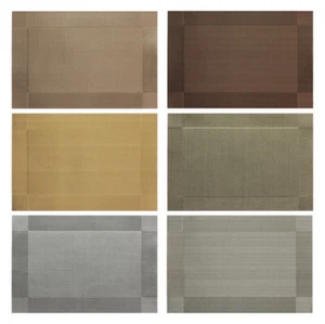 Tischmatte ca 30x45 cm Platzset Flechtoptik uni mit Rand PVC-Tischset abwaschbar - Bild 1 von 11