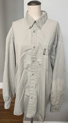 VTG Columbia - Men's Shirt Button Down Shirt - Tan / Beige / Khaki - Size XXL - Image 1 of 4