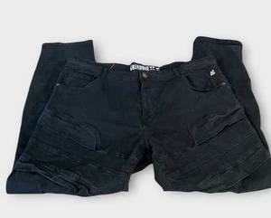Grindhouse Denim Jeans Men’s Sz 44 Black Streetwear Skater Hip Hop Oversized - Picture 1 of 11