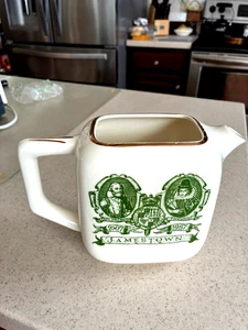 Vintage Conrad Crafters Wheeling W VA USA  JAMESTOWN FESTIVAL 1607-1957 Pitcher - Picture 1 of 6