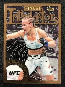 2024 Topps Finest UFC #INT-17 Valentina Shevchenko Intimidators - Picture 1 of 2