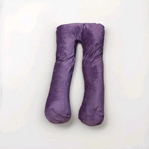 Araluna Maternity Adjustable Pillow Soft Huggable Twists Purple Velour READ - Picture 1 of 15