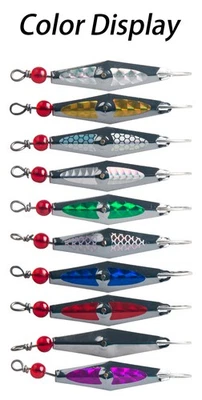 5pcs brass Spinner Metal Spoon Fishing Lures Sink Hard Bait 2.32in/0.226oz - Image 1 of 4