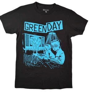Green Day Shirt Herren Small schwarz blau Grafik Band Punk Rock Tee Spencers - Bild 1 von 7