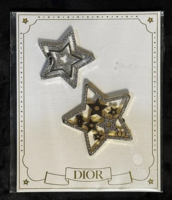 ⭐️ DIOR  ⭐️ Holiday 2025 ⭐️Silver & Gold Hair Clips Barrettes ⭐️ NEW! SEALED! ⭐️ - Image 1 of 4