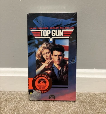 Top Gun VHS 1986 Unopened Packaging Factory Sealed Tom Cruise Val Kilmer MINT Foto 1 de 4