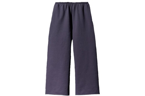 Yeezy Gap H25B Pantalone Jogging Doppio Strato Cotone Pile Nero Taglia Large