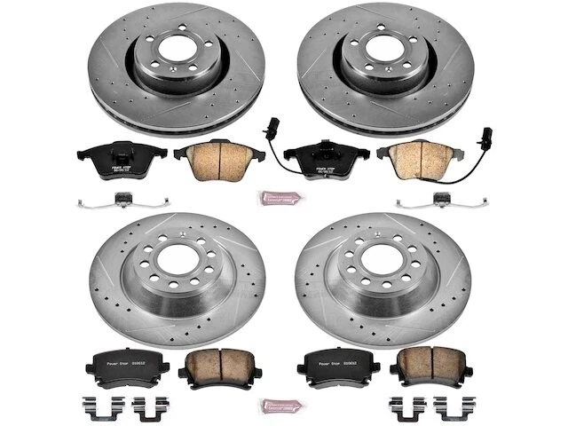 Kit de pastillas de freno y rotor delanteras y traseras para Audi A6 2007 2008 2006-2011 GB325HB Foto 1 de 1