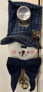 Snowman Christmas Holiday Door Hanger 7”x3”x13” - Picture 1 of 8