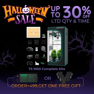 MARS HYDRO MARSHYDRO TS1000 150W LED Grow Lamp 80x80cm GrowBox Komplettset für 1-3 Pflanzen