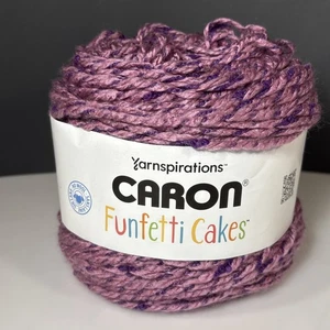 Caron Funfetti Cakes MULBERRY 8 oz 239 yds Acrylic Polyester Blend Yarn - Picture 1 of 8